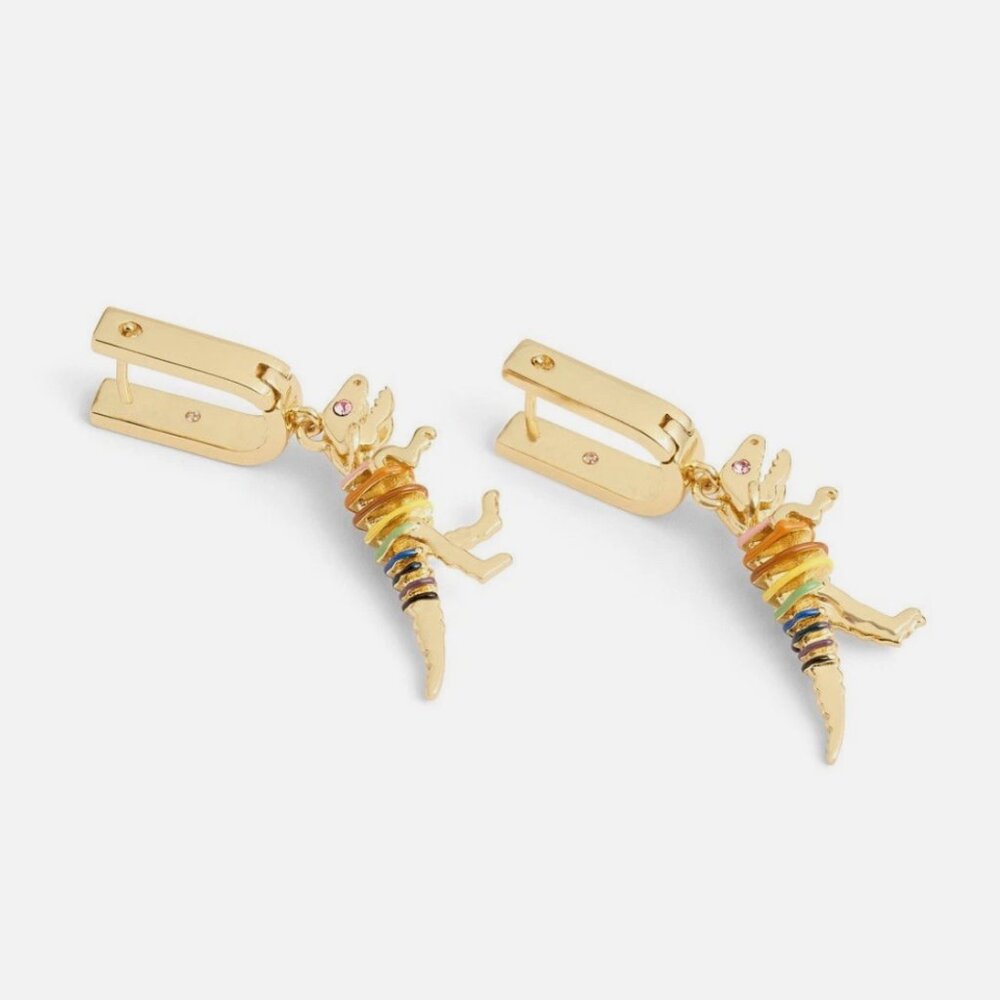Coach Rainbow Rexy Earrings - Picture 2 of 3